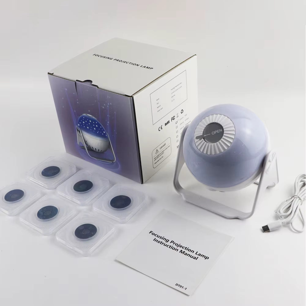 🌌 Planetarium LED Galaxy Yıldız Projeksiyon Gece Lambası – 7 in 1