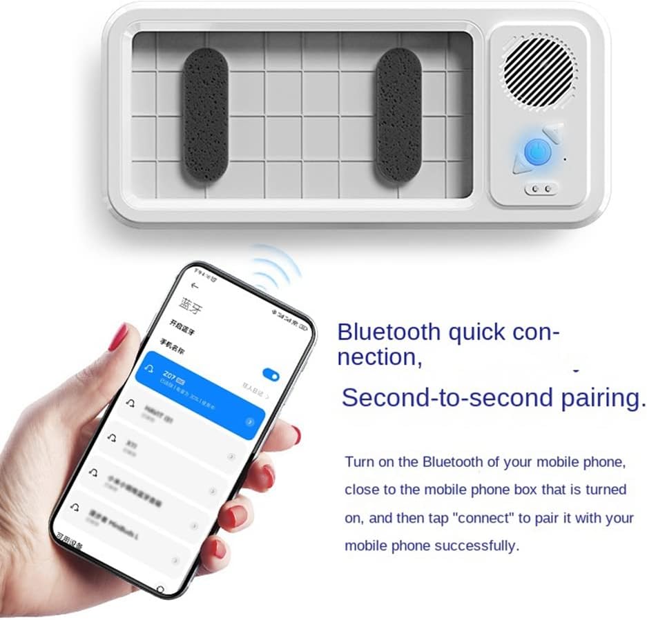 Bluetooth Müzik Destekli Su Geçirmez Telefon Kabı | Duvara Monte, Hoparlörlü, 360° Tam Koruma