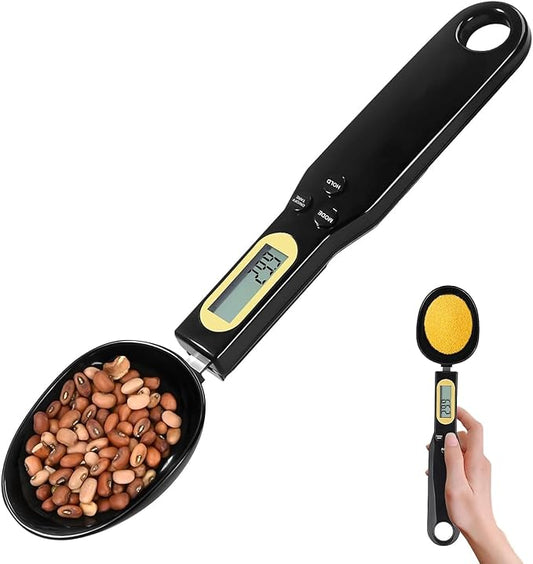 LCD Ekran Dijital Mutfak Ölçüm Kaşığı – Elektronik Hassas Tartı, Ölçekli Mini Kaşık, Pişirme ve Pastacılık İçin Hassas Ölçek