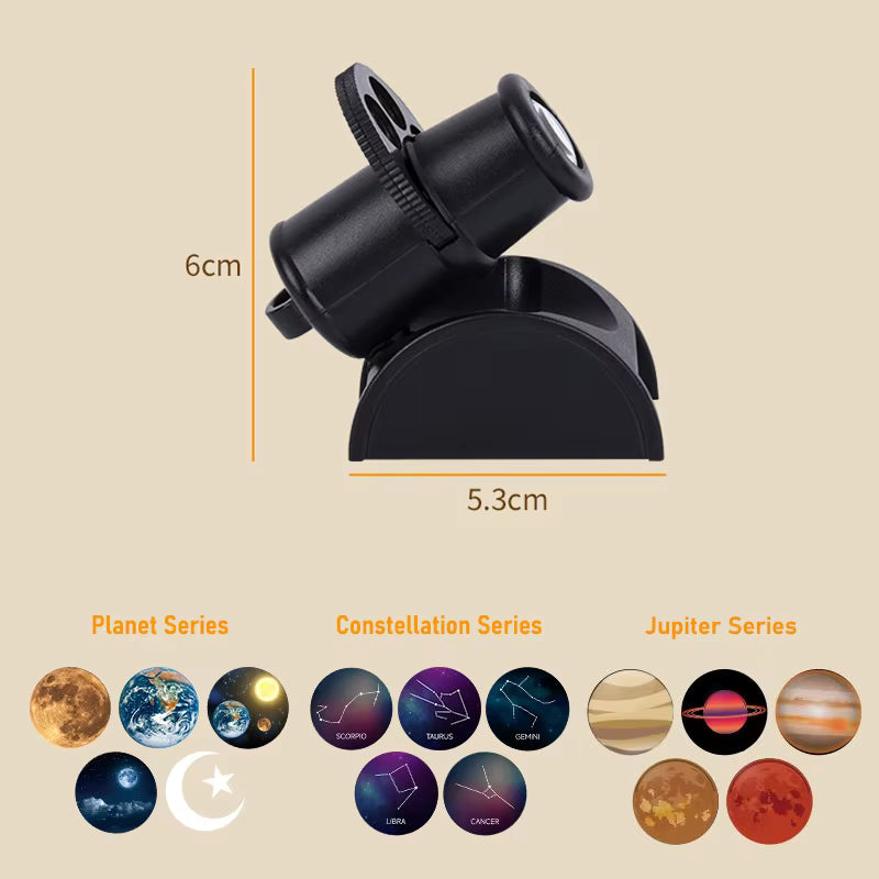 🌙 USB Ay ve Gezegen Projeksiyon Lambası – Değiştirilebilir LED Gece Lambası
