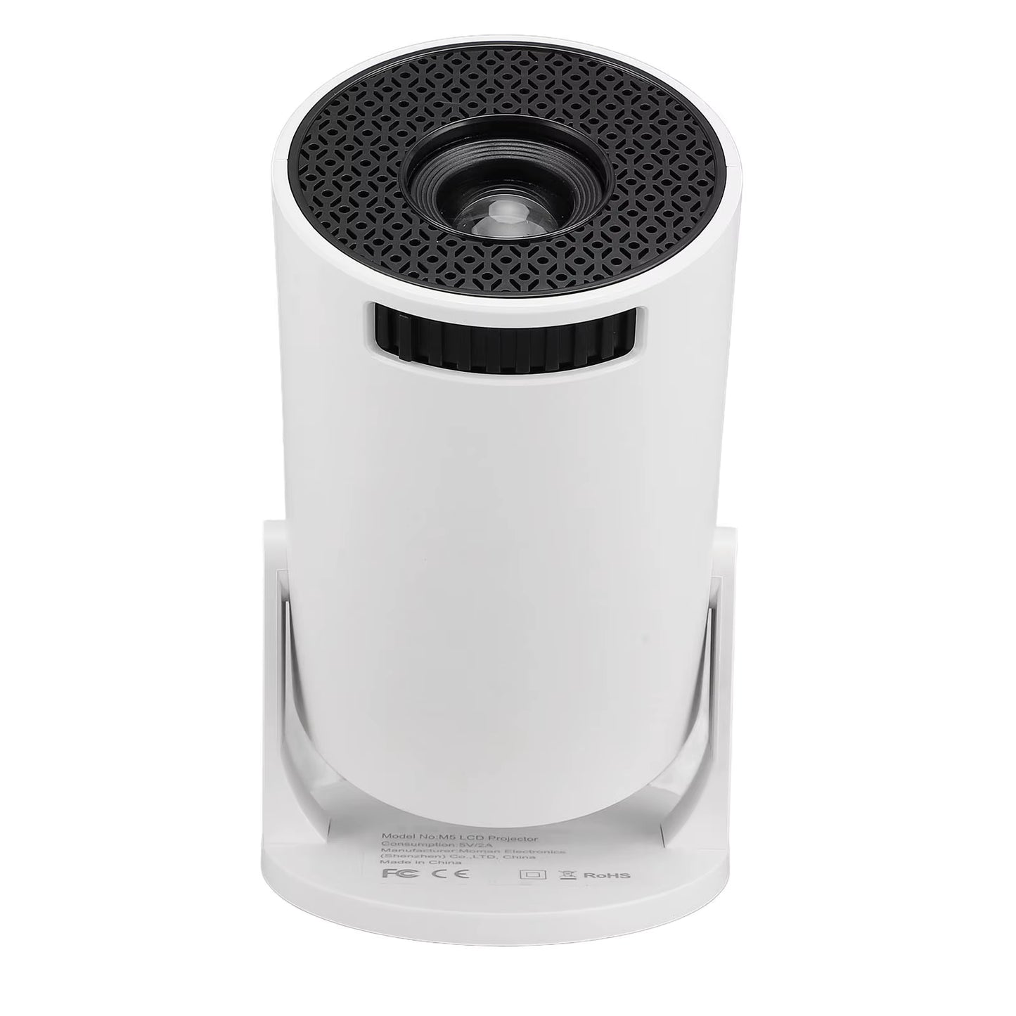 1080P LED Mini Projektör – 270° Döner Standlı, Wi-Fi & Kablosuz Uyumluluk, Android / TV Stick / Laptop